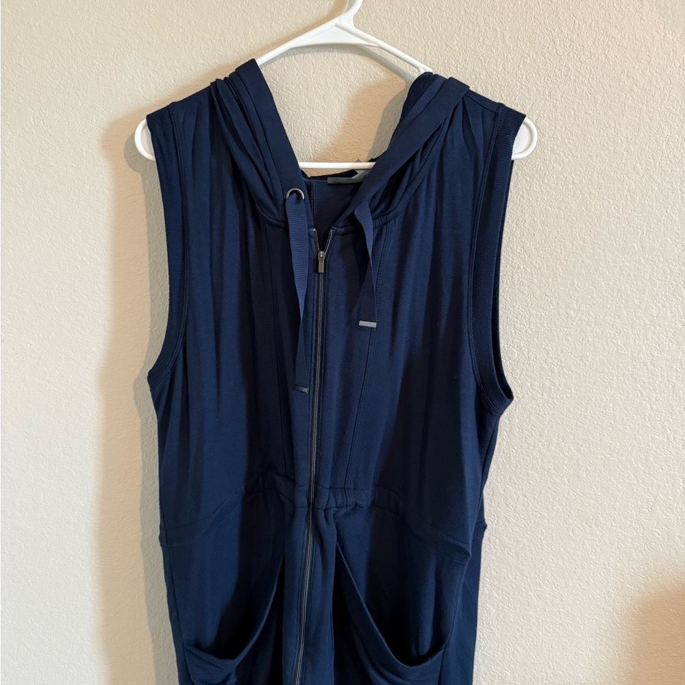 Athleta Dark Blue Hooded Vest